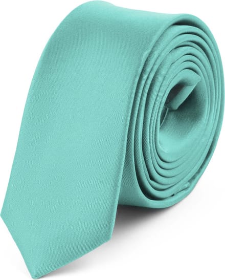 Ladeheid Smal Stropdas - Stropdassen voor heren - Lengte: 150 cm, Breedte: 5 cm - Mint2 - LA-SR-SP-5