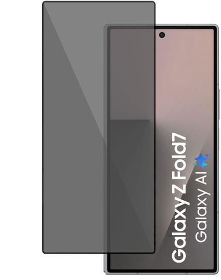 TechNow Privé Screenprotector geschikt voor Samsung Galaxy Z Fold 7 Screenprotector - Privacy Beschermglas - Rounded - Privacy Proteqt+