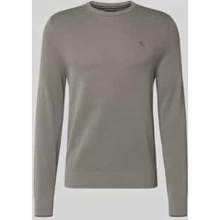 gebreide pullover met labelstitching