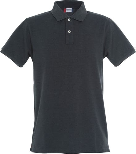 Clique Stretch Premium Polo 028240 - Antraciet Melange - M