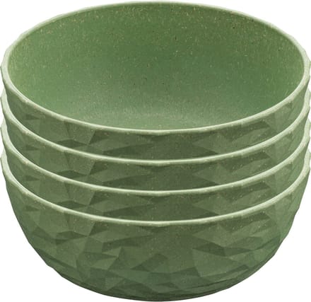 Schaal, 0.7 L, Set van 4, Organic, Blad Groen - Koziol | Club Bowl