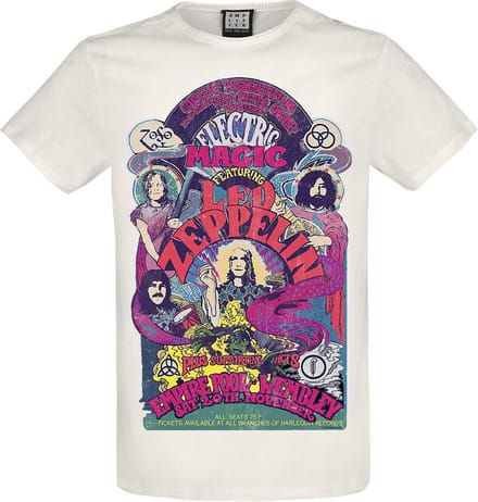 Led Zeppelin Amplified Collection - Electric Magic Heren T-shirt - gebroken wit - S