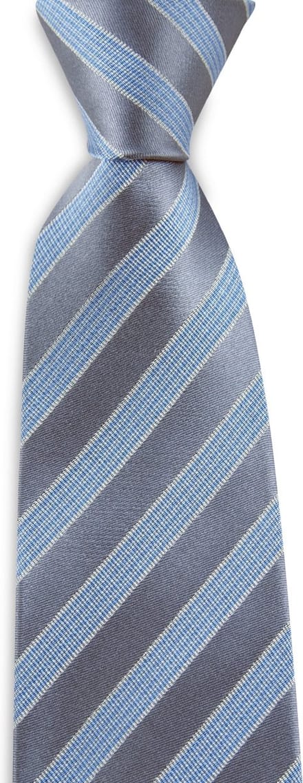 We Love Ties - Stropdassen - Stropdas Chris Clerk - grijs / wit / lichtblauw
