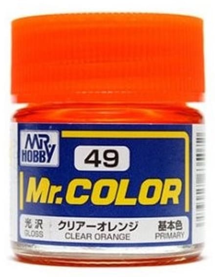 Gunze Mr. Hobby C-049 - Mr. Color 10 ml Clear Orange - Lacquer Modelbouwverf