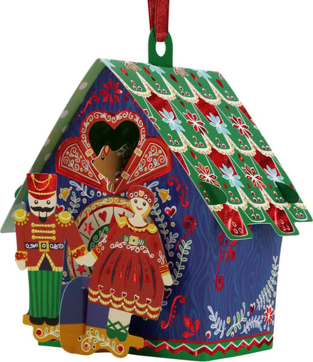 3D Baubles (Kerstbal Wenskaart met envelop) - Cuckoo Clock