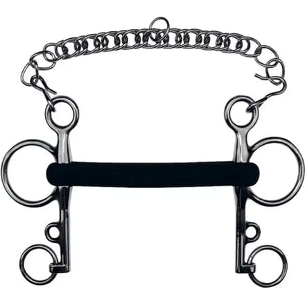 Pelham voor recht rubberen paard Feeling