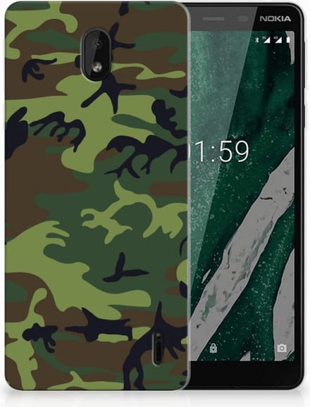 Nokia 1 Plus TPU bumper Army Dark