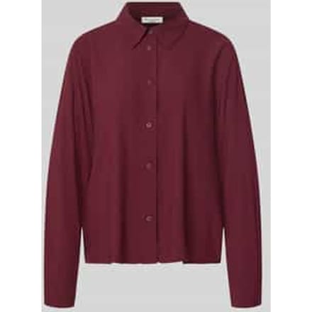 Regular fit overhemdblouse van pure viscose