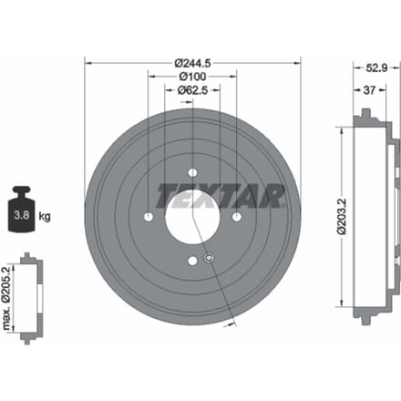 Remtrommel TEXTAR 94048100