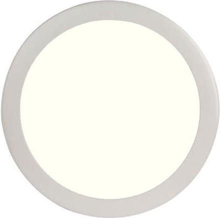 LED Paneel Slim - Ø30 Natuurlijk Wit 4200K - 24W Inbouw Rond - Mat Wit - Flikkervrij