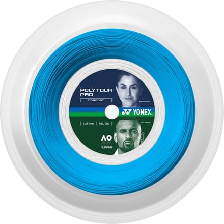 Yonex Pro Poly Tour Pro Rol Snaren 200m-Blauw