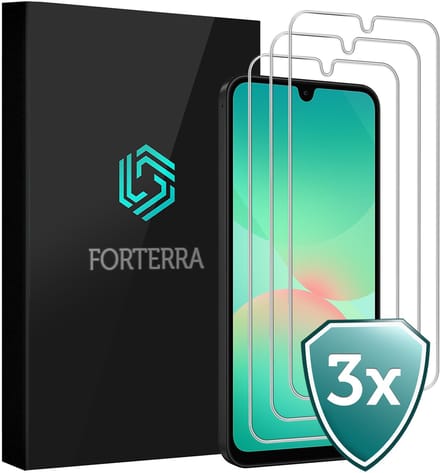 Screenprotector 3 Stuks - Geschikt voor Samsung Galaxy A26 - Extra Sterk - Beschermglas - Gehard Glas - Tempered Glass - Screen Protector