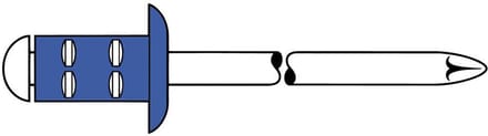 Gesipa 1432058 Popnagel (Ø x l) 4.8 mm x 10 mm Staal Staal Staal 50 stuk(s)