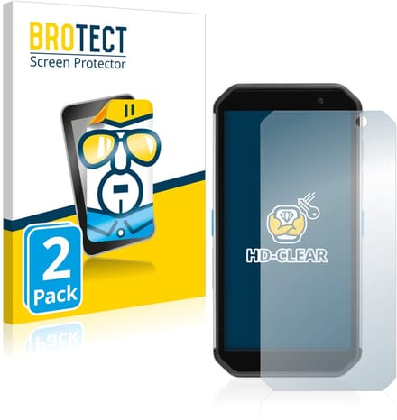 BROTECT - Screenprotector voor Almex AiM TC601 - Folie Beschermfolie transparant 2 Stuks