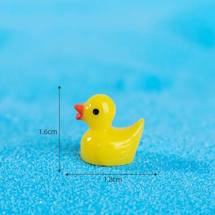 200 pièces Mini Canards en Résine Petits Canards Jaunes Mini Canards en Gros Petites Figurines de Canard Artisanat de Jardin Petits Canards Plantes de Paysage Fée 200pc jaune