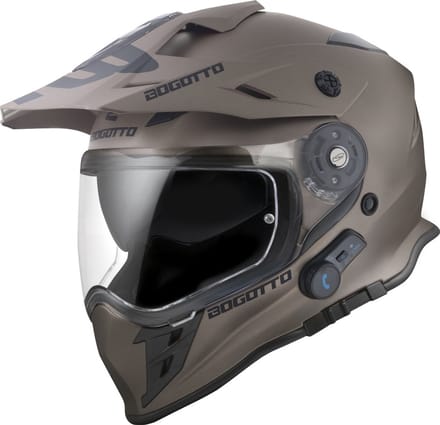Bogotto H331 BT Bluetooth Bruin Enduro Helm - Helm