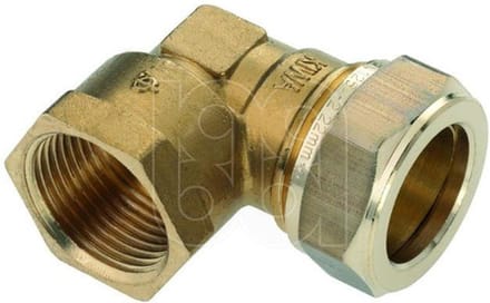 Bonfix messing knel knie x binnendraad 1/2 x12mm lange draad gastec / kiwa
