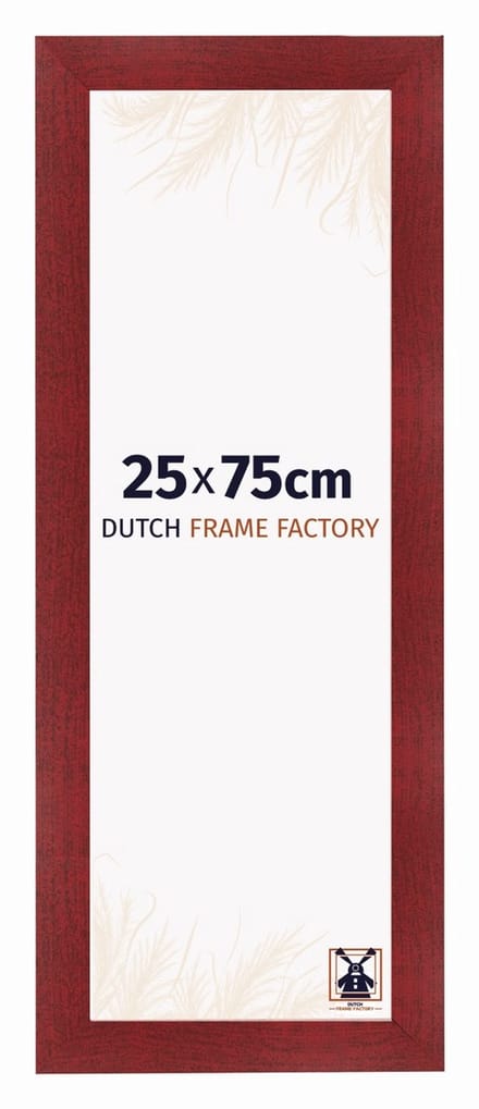 Fotolijst 25x75 cm - MDF - Wijnrood Geveegd - Praag