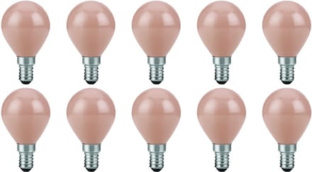 SPL E14 LED Lamp 4.5W Dimbaar - Flame - Extra Warm Wit - 1800K - LED Filament Globe G45 - Vervangt 25W - 10 Stuks