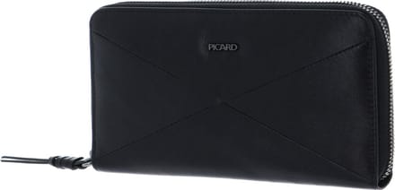 PICARD Portemonnee Harlekin 1 Zip Around Wallet Black Zwart