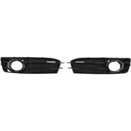 2 stuks Voor Mistlamprooster 8P0807682 Glanzend Zwart ABS Mistlamprooster Vervanging voor A3 8P 2009-2012 black