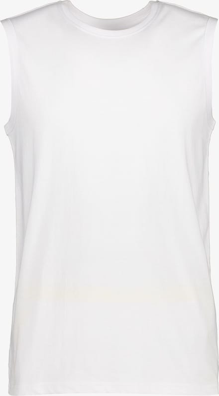 Unsigned heren singlet wit katoen - Maat M