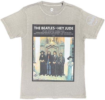 The Beatles - Doorway Heren Tshirt - M - Grijs
