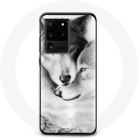 Hoesje voor Samsung Galaxy S20 Ultra Wolf Duo dieren