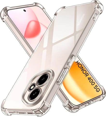 Hoesje geschikt voor Honor 400 5G backcover Shockproof siliconen Transparant