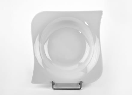 Diep Bord Opera 22 cm Wit Porselein - Vaatwasmachine- en magnetronbestendig