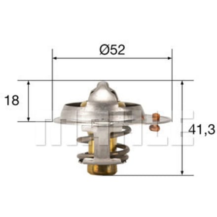 Thermostaat, koelvloeistof MAHLE TX 85 82