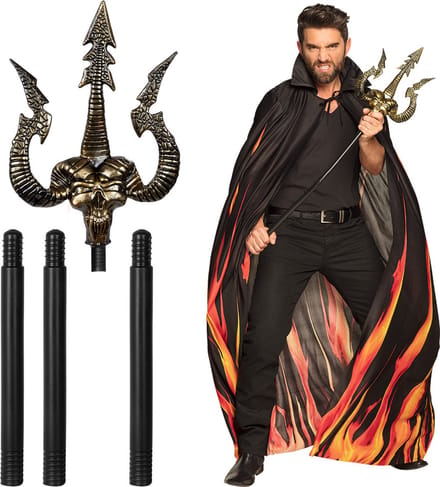 Boland - Drietand Demoon - Drietand - Halloween accessoire - decoratie - Horror - Carnaval - Themafeest