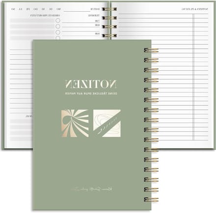 Dagelijkse Planner Groene Kalender voor Efficiënte Planning op Kantoor en Thuis