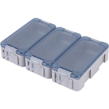 Boîte de Pêche Lumineuse Résistante à l'Eau Portable Organisateur de Boîte à Pêche Mini Utilité Leurres Boîte de Pêche gray