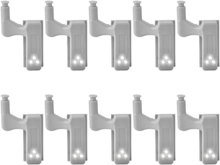 Set van 10 Draadloze LED Kastlampjes met Bewegingssensor voor Keuken en Kledingkast