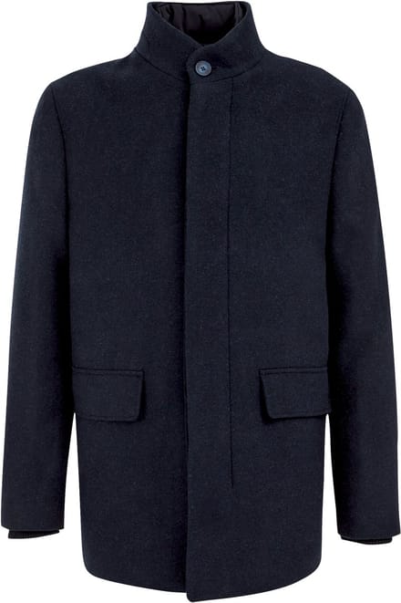We Fashion Coat Dark Blue Größe: M | Winterjacken Outlet | Herren | Blau