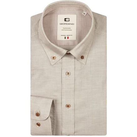 Giordano Overhemd Loretto Button Down Luxury Pinpoint Dobby Pastel Groen / male