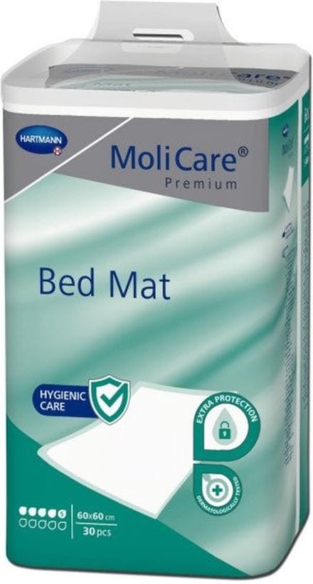 Hartmann Molicare Premium Bed Mat 5 druppels 60 x 60 cm - 8 pakken van 30 stuks