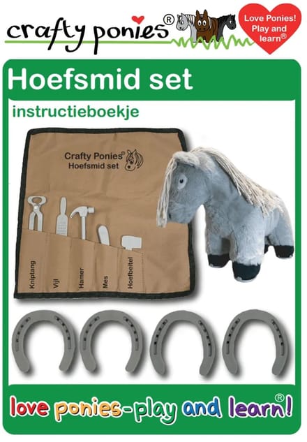 Crafty Ponies Hoefsmid set met 4 hoefijzers