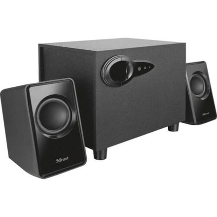 Trust Arys 2.1 PC Luidsprekerset met Subwoofer - 2.0 Luidsprekers – USB Luidsprekers – Luidsprekers met USB – 14 W RMS – Zwart