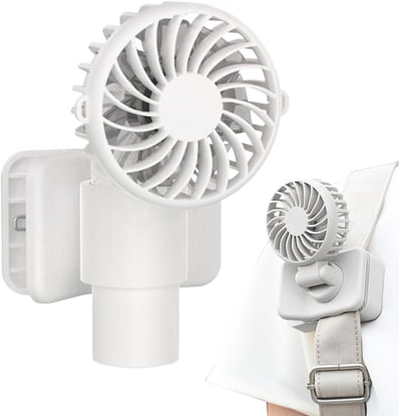 VHV - Campingventilator - campingventilator met lamp - USB oplaadbaar, met klem - voor camping, tent, caravan