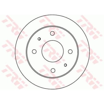 Remschijf TRW DF4132 voorkant, compleet, 1 Stuk
