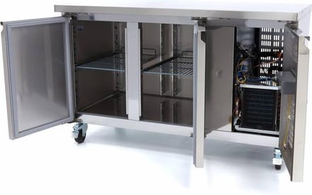 Vrieswerkbank - 314 L - 136 cm - 2 Deuren