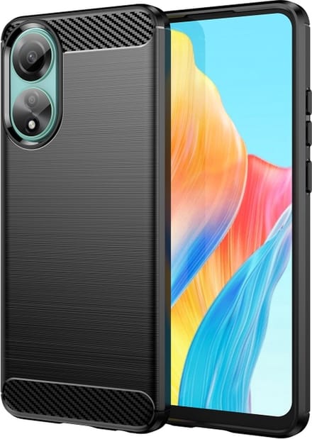 Silicone gel TPU zwart hoesje case Oppo A78 (4G)