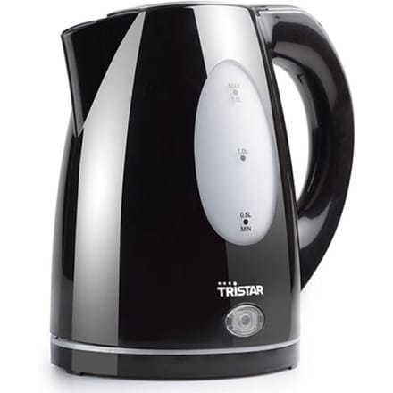 Tristar zwarte elektrische waterkoker WK-1335 1 5 L