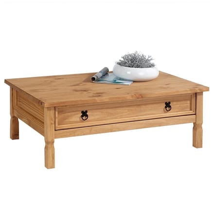 Mexico salontafel TEQUILA van massief hout - naturel