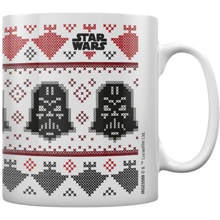 Star Wars Darth Vader Kerstmok (Wit/zwart/rood)