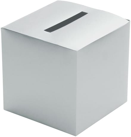 Chaks Enveloppendoos - zilver - bruiloft - papier - 23 x 23 cm - envelop cadeau doos