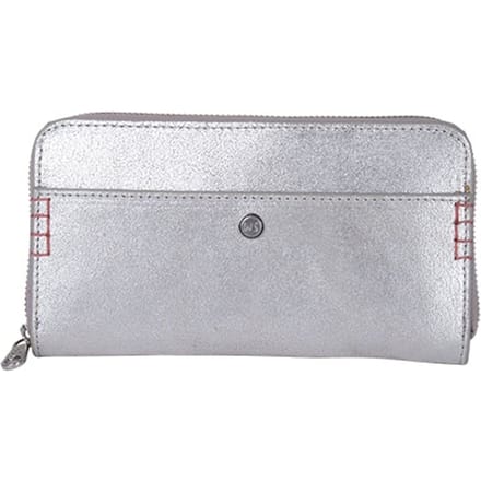 White Stuff Fern Zip Around Purse Silver Tone Metallic Größe: OS | Geldbörsen Outlet | Damen | Grau