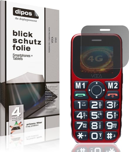 dipos – Matte Privacy Screenprotector geschikt voor VOCA V141 | Anti-Spy Beschermfolie